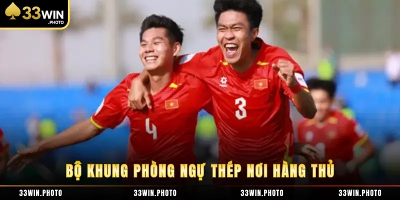 Bộ khung phòng ngự thép nơi hàng thủ