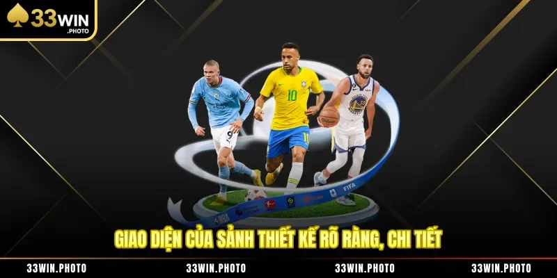 Giao diện của sảnh thiết kế rõ ràng, chi tiết